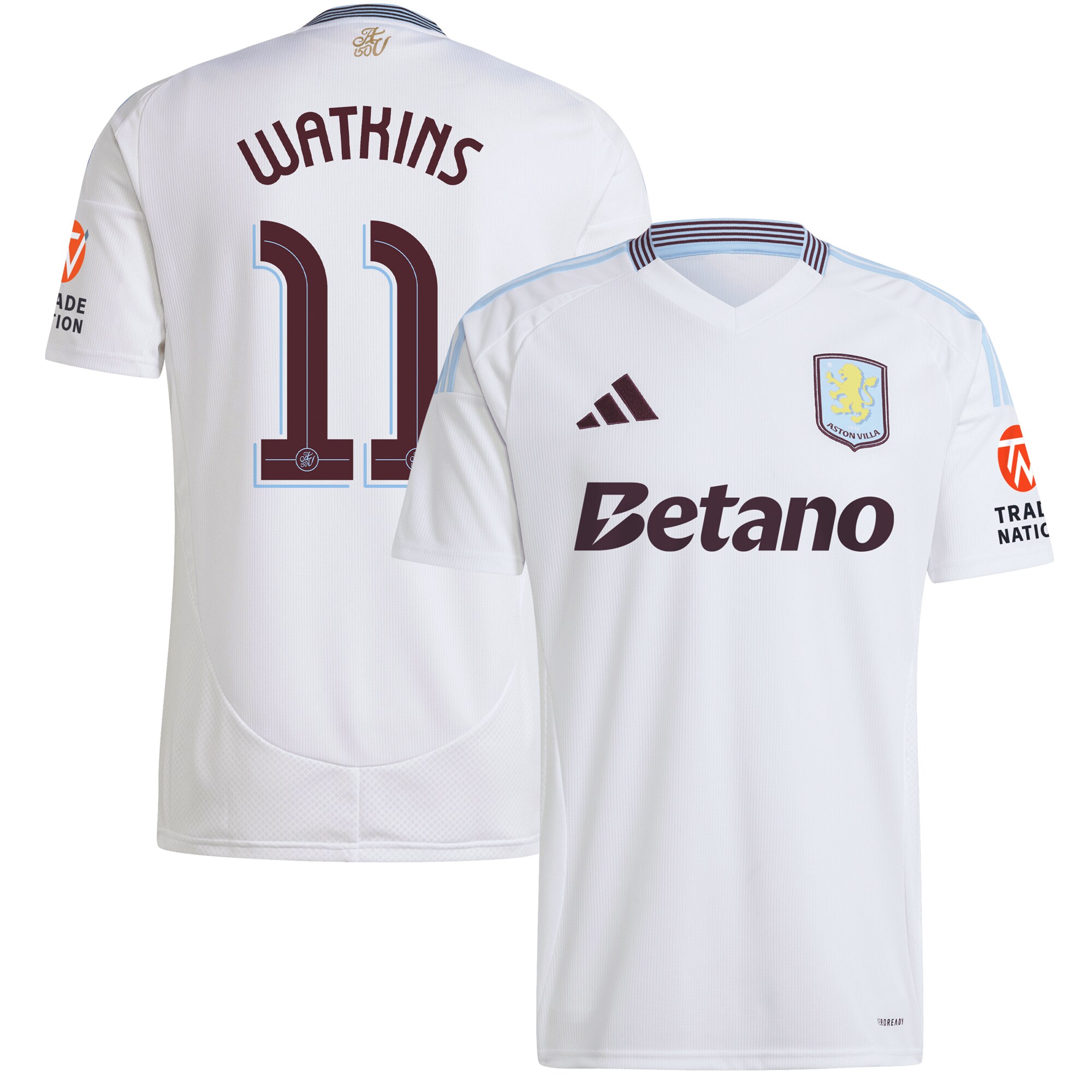 aston villa adidas away shirt 2024-25 with watkins 11 cup printing Collection | Official Aston Villa Jerseys for Fans
