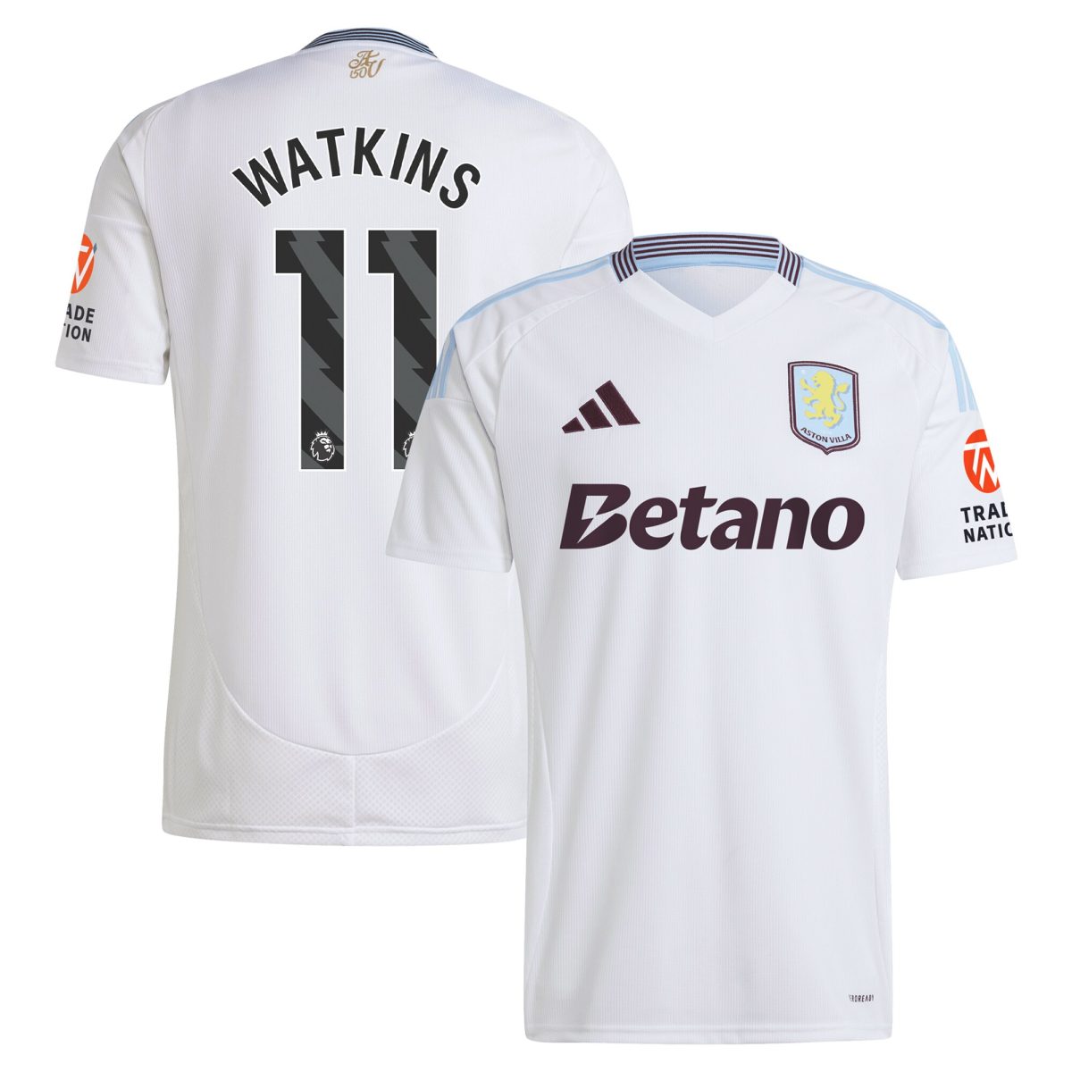 aston villa adidas away shirt 2024-25 with watkins 11 printing Collection | Official Aston Villa Jerseys for Fans
