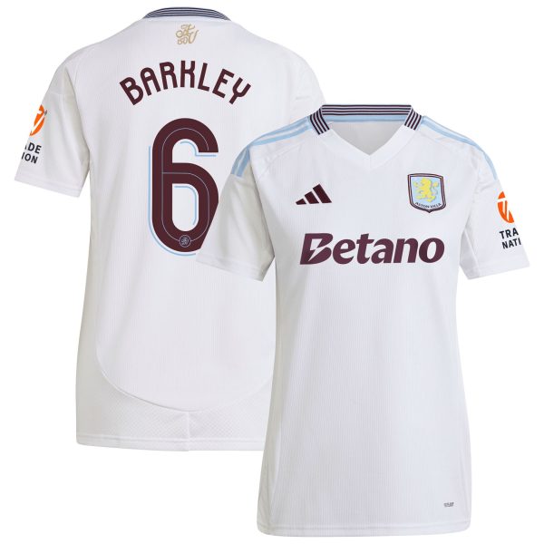 aston villa adidas away shirt 2024-25 – womens with barkley 6 cup printing Collection | Official Aston Villa Jerseys for Fans