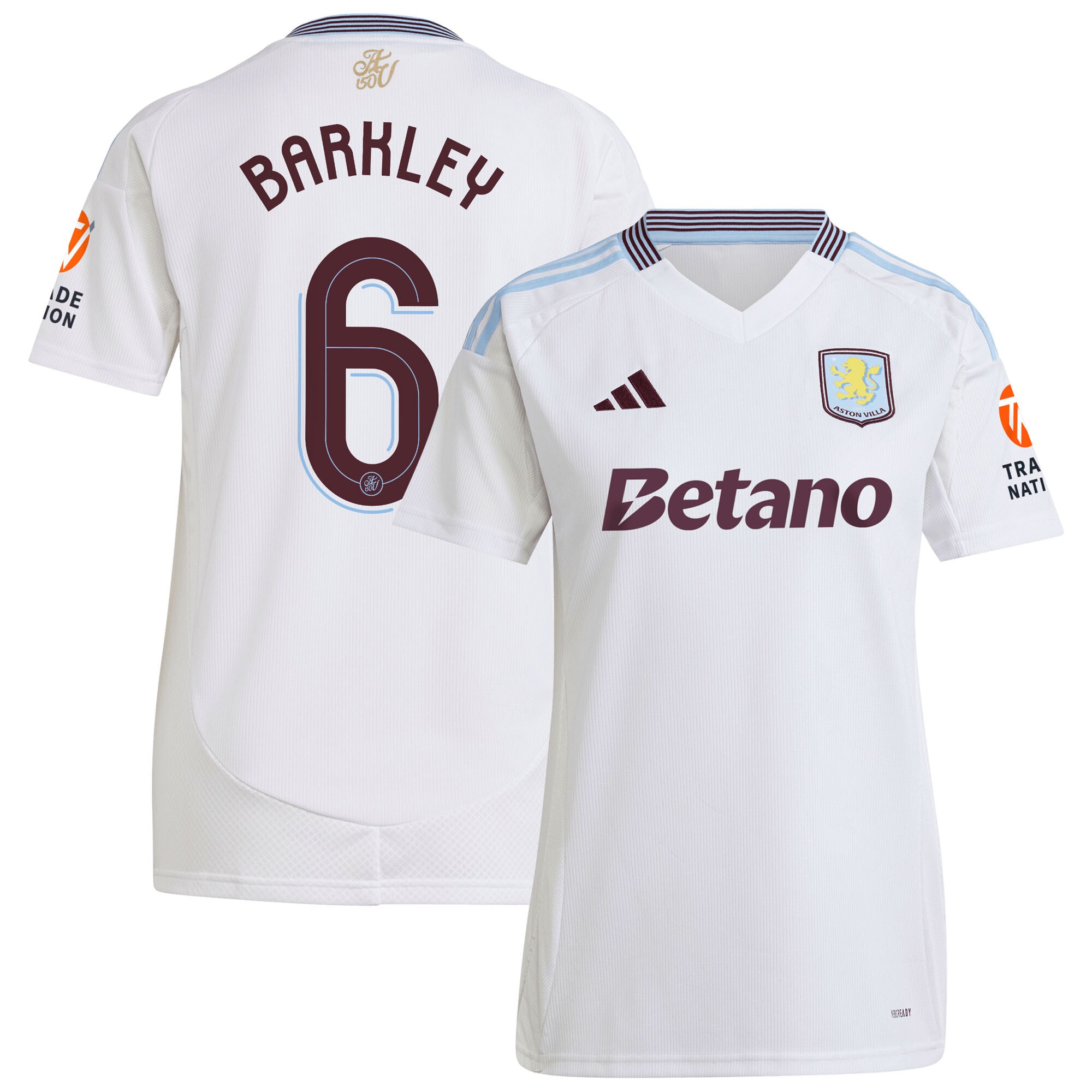 aston villa adidas away shirt 2024-25 – womens with barkley 6 cup printing Collection | Official Aston Villa Jerseys for Fans
