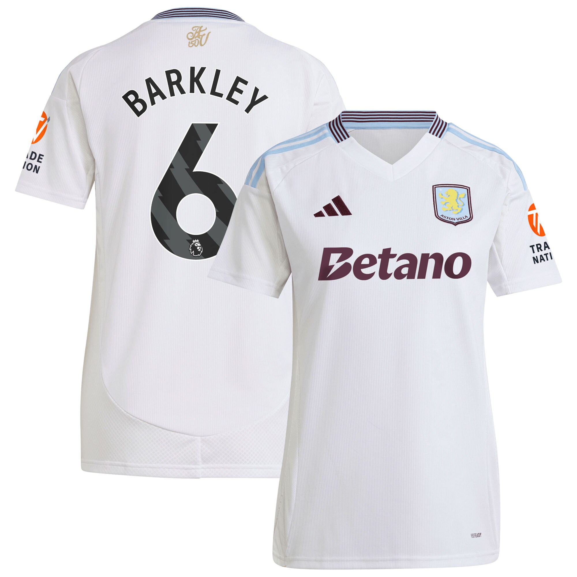 aston villa adidas away shirt 2024-25 – womens with barkley 6 printing Collection | Official Aston Villa Jerseys for Fans