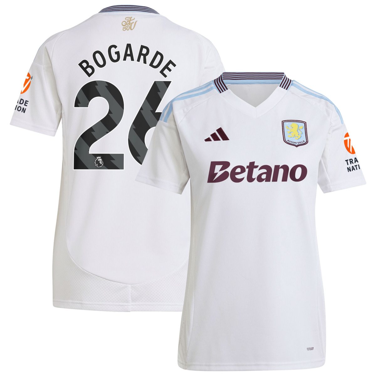 aston villa adidas away shirt 2024-25 – womens with bogarde 26 printing Collection | Official Aston Villa Jerseys for Fans