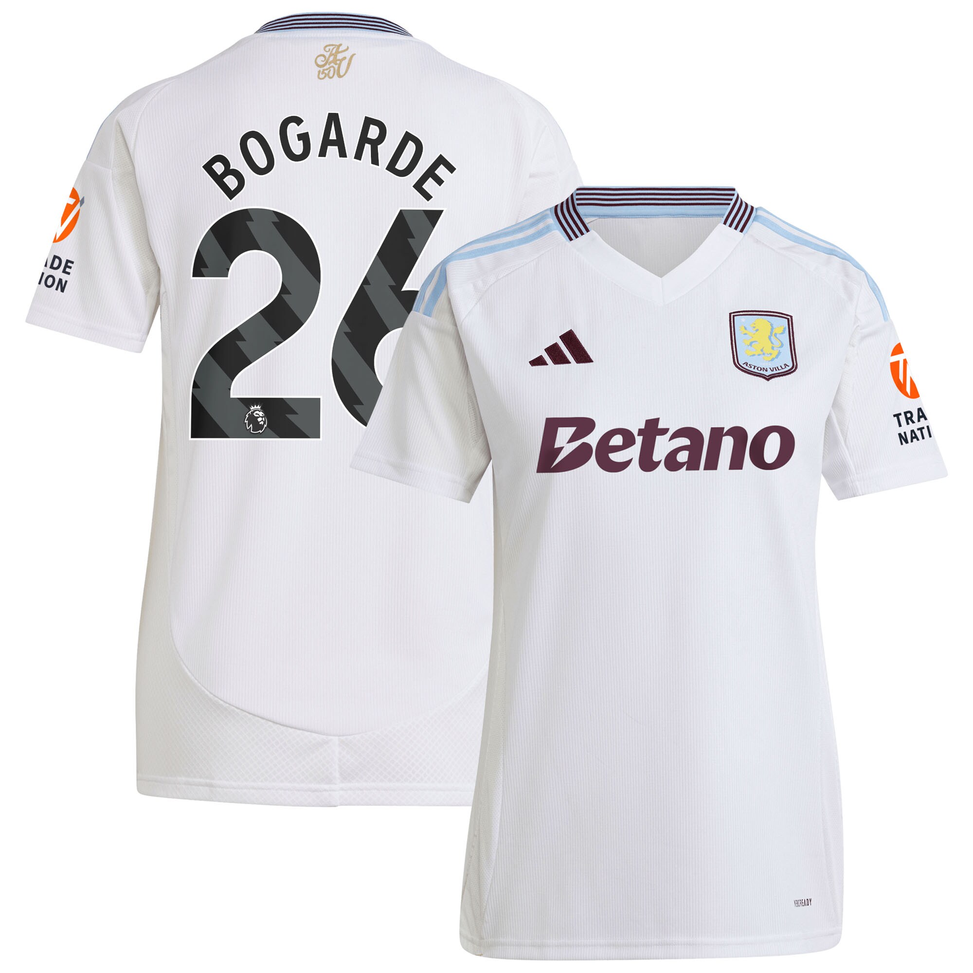 aston villa adidas away shirt 2024-25 – womens with bogarde 26 printing Collection | Official Aston Villa Jerseys for Fans