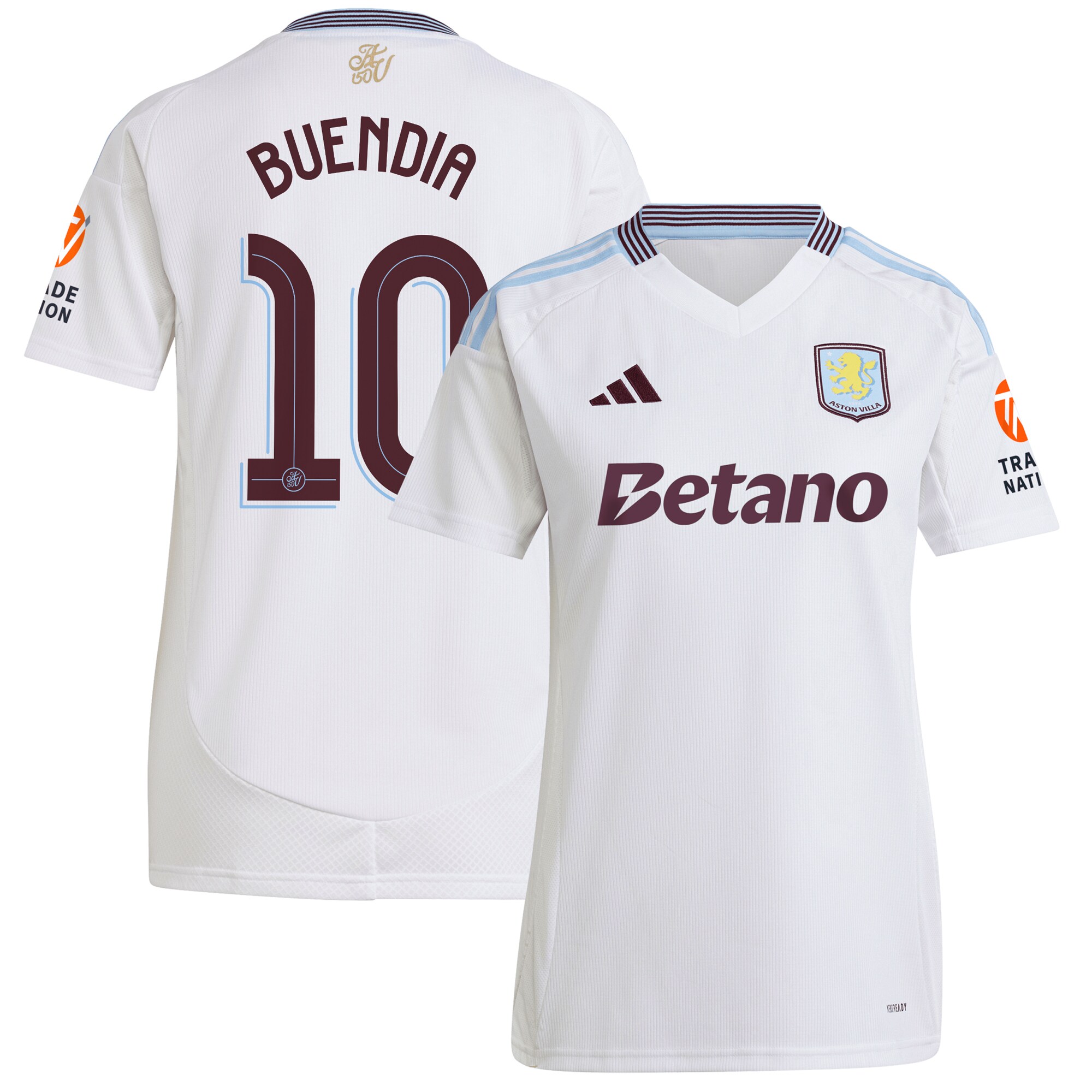 aston villa adidas away shirt 2024-25 – womens with buendia 10 cup printing Collection | Official Aston Villa Jerseys for Fans