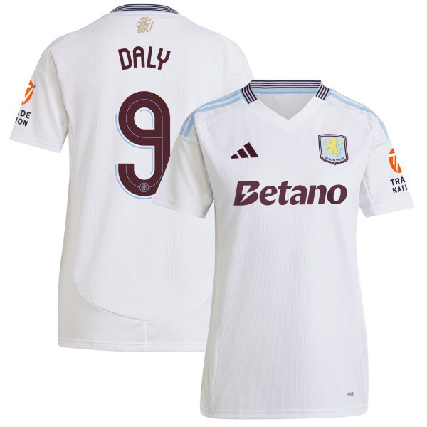 aston villa adidas away shirt 2024-25 – womens with daly 9 cup printing Collection | Official Aston Villa Jerseys for Fans