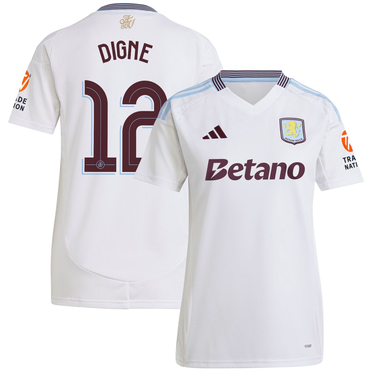 aston villa adidas away shirt 2024-25 – womens with digne 12 cup printing Collection | Official Aston Villa Jerseys for Fans