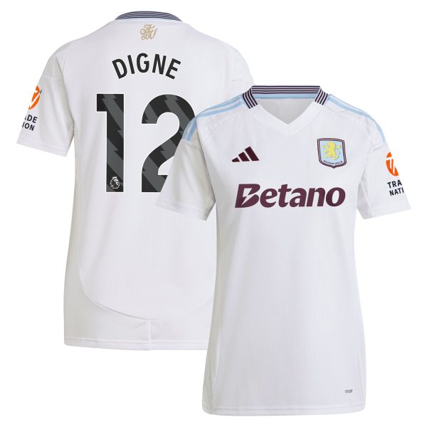 aston villa adidas away shirt 2024-25 – womens with digne 12 printing Collection | Official Aston Villa Jerseys for Fans