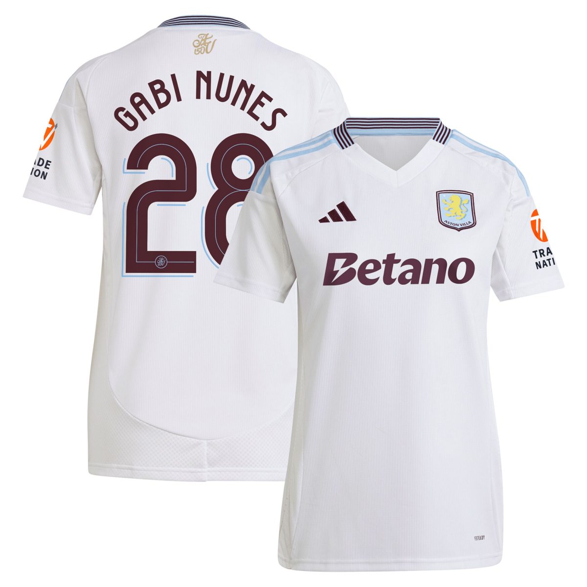 aston villa adidas away shirt 2024-25 – womens with gabi nunes 28 cup printing Collection | Official Aston Villa Jerseys for Fans
