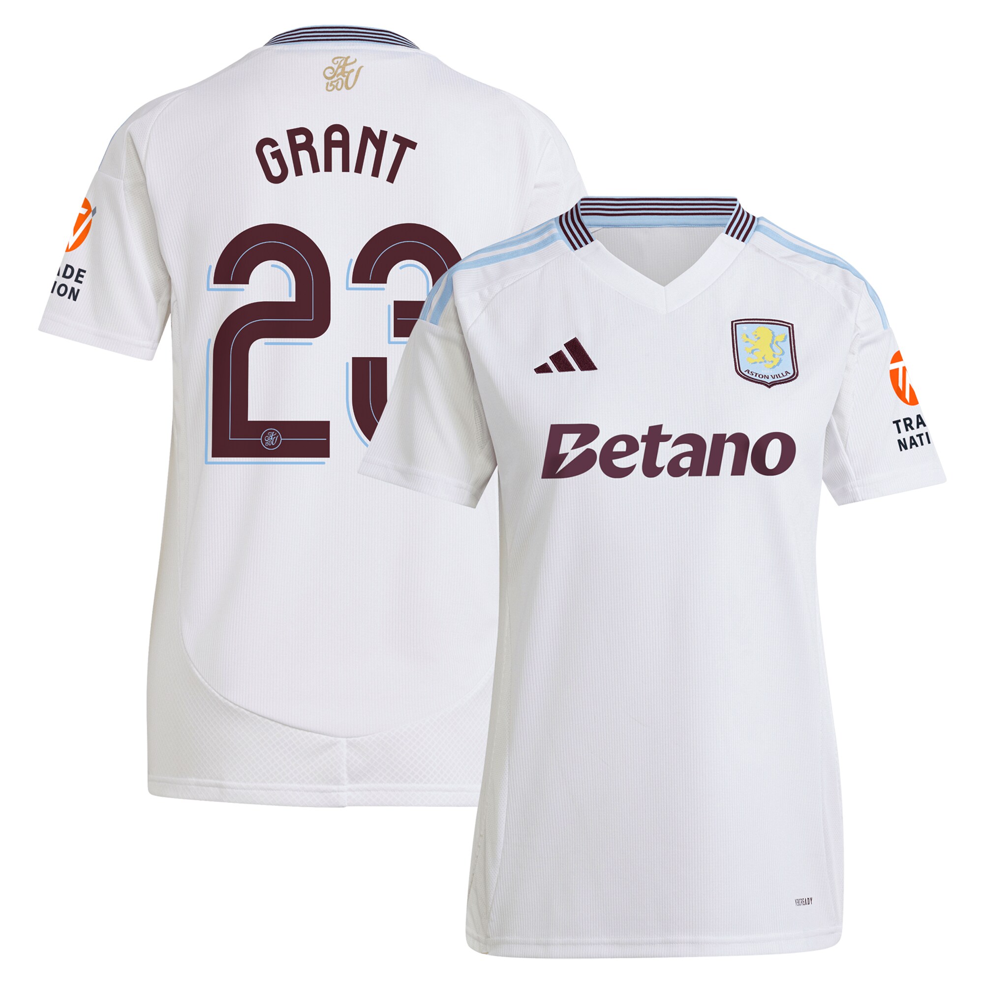 aston villa adidas away shirt 2024-25 – womens with grant 23 cup printing Collection | Official Aston Villa Jerseys for Fans