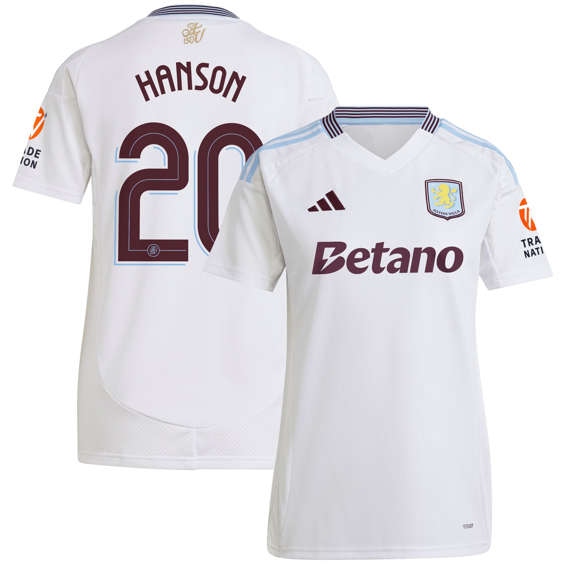 aston villa adidas away shirt 2024-25 – womens with hanson 20 cup printing Collection | Official Aston Villa Jerseys for Fans
