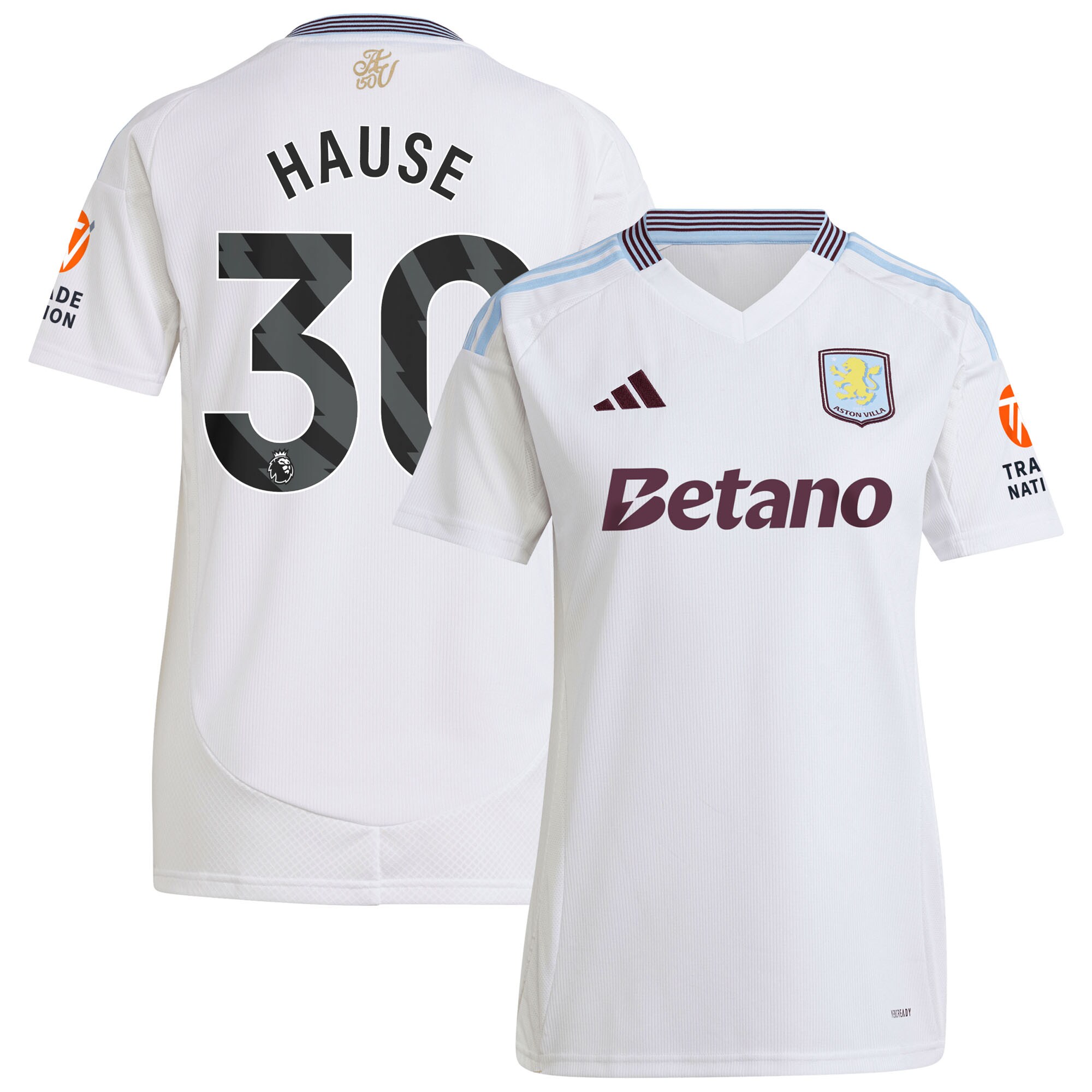 aston villa adidas away shirt 2024-25 – womens with hause 30 printing Collection | Official Aston Villa Jerseys for Fans
