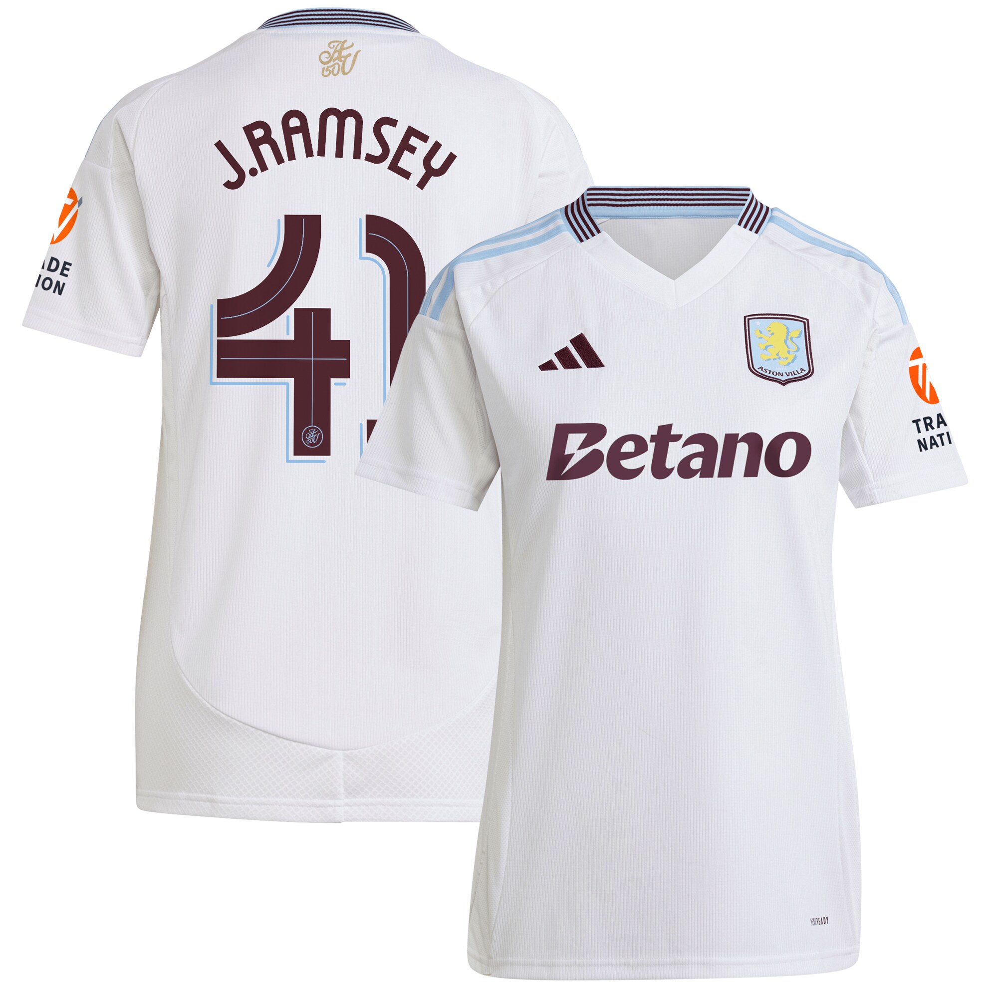aston villa adidas away shirt 2024-25 – womens with j. ramsey 41 cup printing Collection | Official Aston Villa Jerseys for Fans
