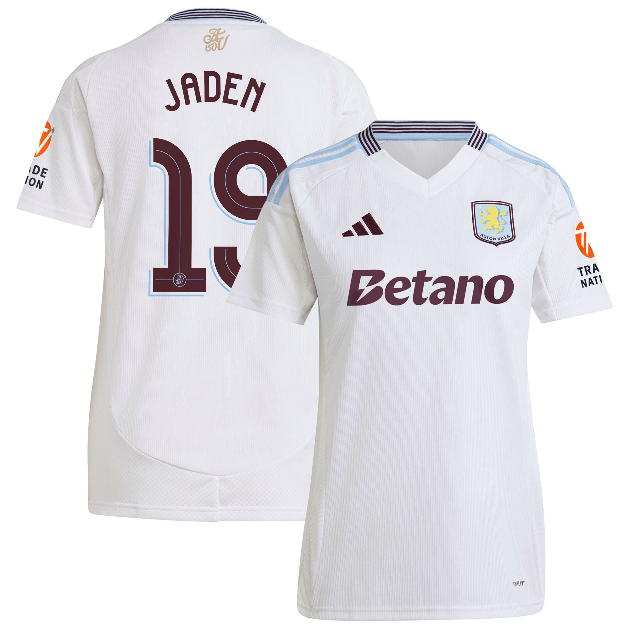 aston villa adidas away shirt 2024-25 – womens with jaden 19 cup printing Collection | Official Aston Villa Jerseys for Fans