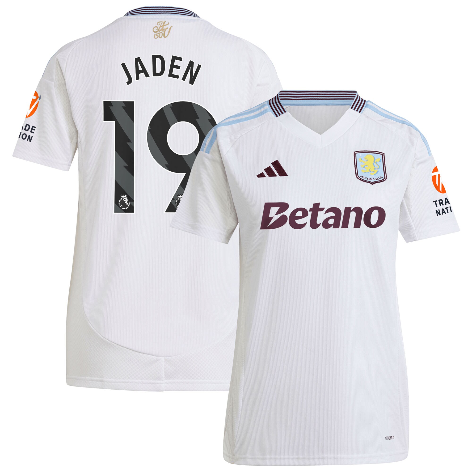 aston villa adidas away shirt 2024-25 – womens with jaden 19 printing Collection | Official Aston Villa Jerseys for Fans