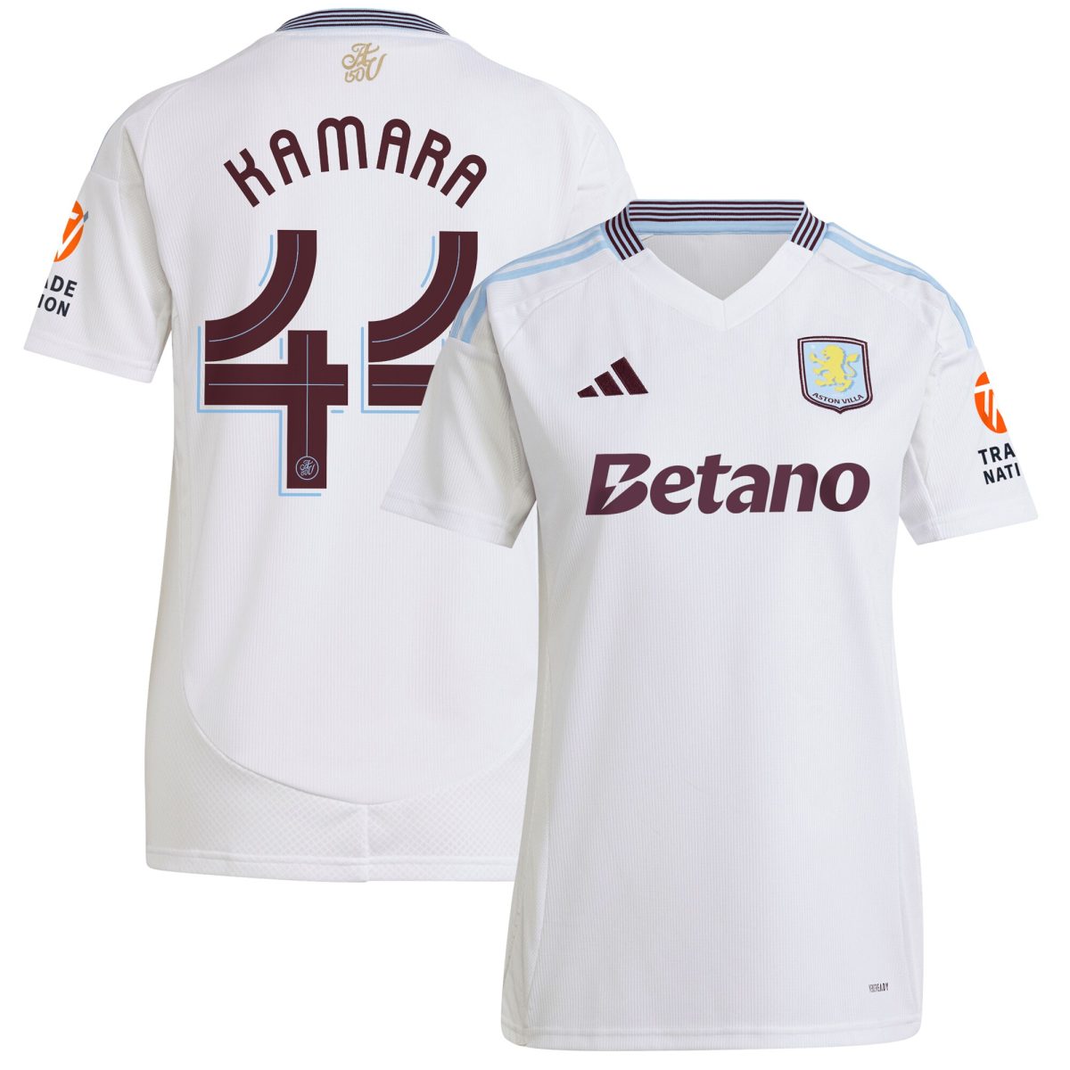 aston villa adidas away shirt 2024-25 – womens with kamara 44 cup printing Collection | Official Aston Villa Jerseys for Fans