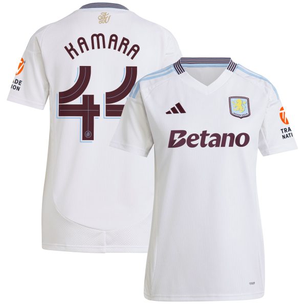 aston villa adidas away shirt 2024-25 – womens with kamara 44 cup printing Collection | Official Aston Villa Jerseys for Fans