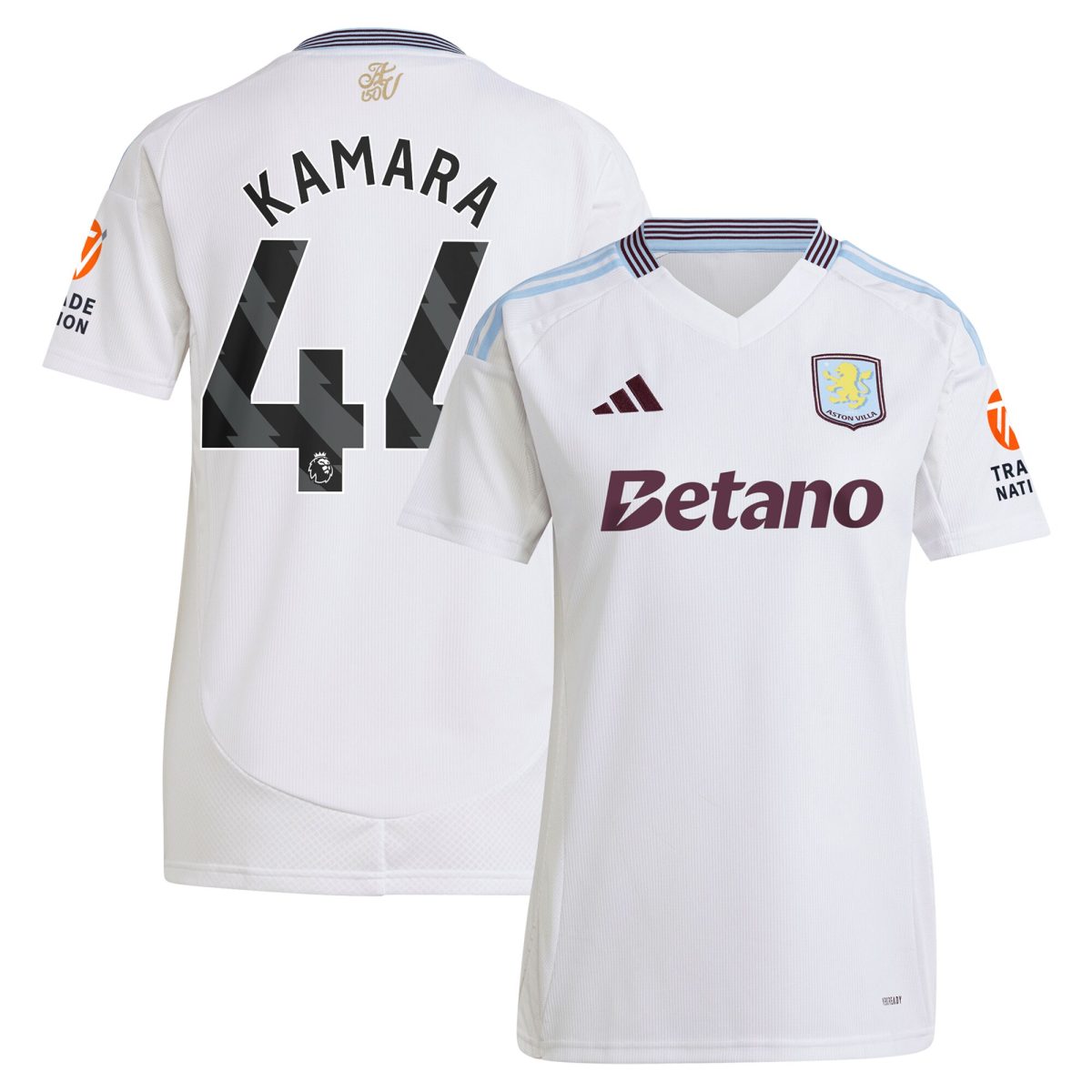 aston villa adidas away shirt 2024-25 – womens with kamara 44 printing Collection | Official Aston Villa Jerseys for Fans