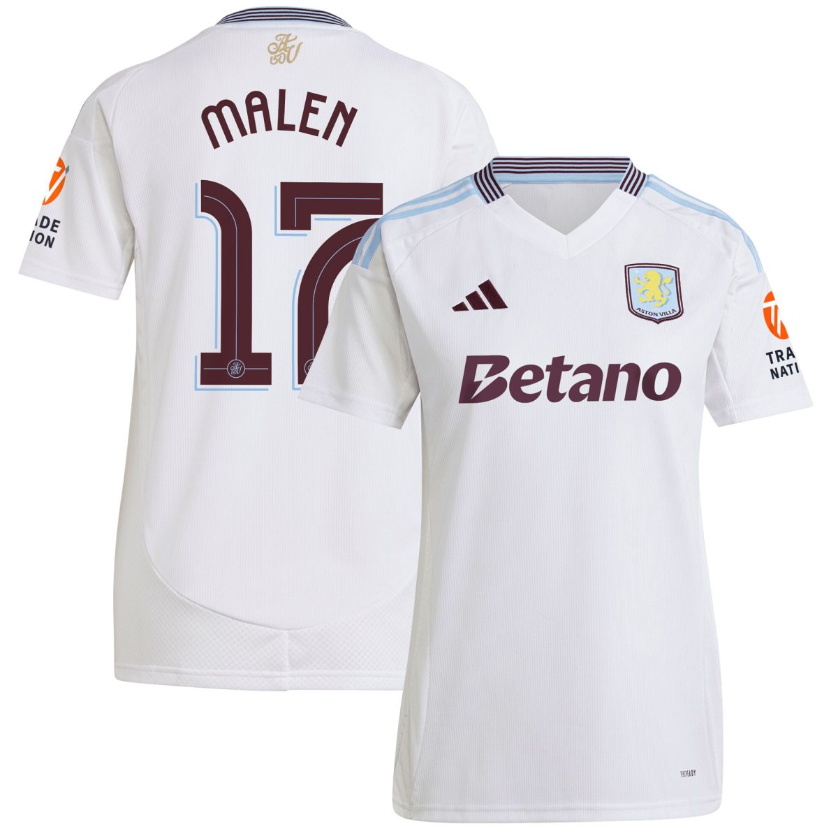 aston villa adidas away shirt 2024-25 – womens with malen 17 cup printing Collection | Official Aston Villa Jerseys for Fans