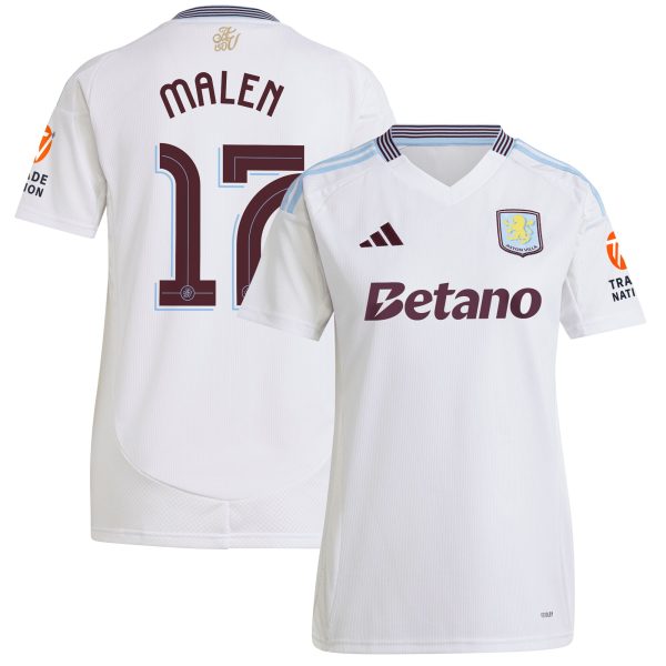aston villa adidas away shirt 2024-25 – womens with malen 17 cup printing Collection | Official Aston Villa Jerseys for Fans