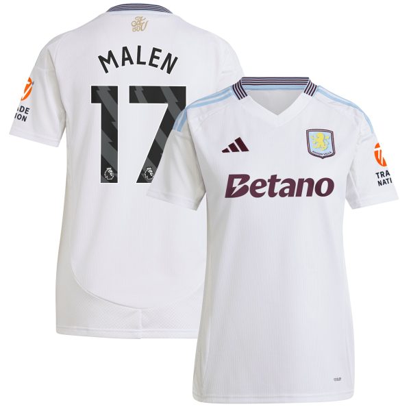 aston villa adidas away shirt 2024-25 – womens with malen 17 printing Collection | Official Aston Villa Jerseys for Fans