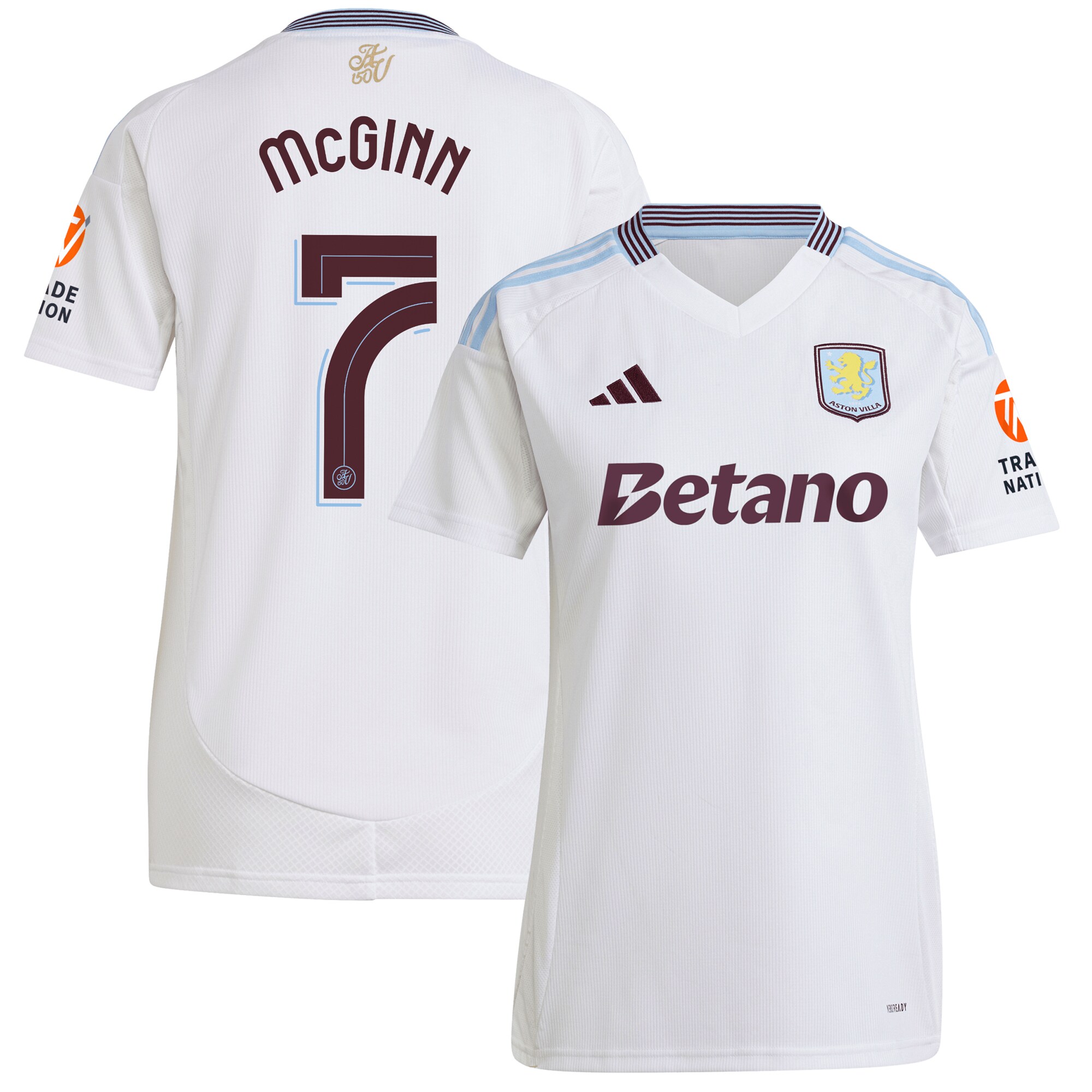 aston villa adidas away shirt 2024-25 – womens with mcginn 7 cup printing Collection | Official Aston Villa Jerseys for Fans