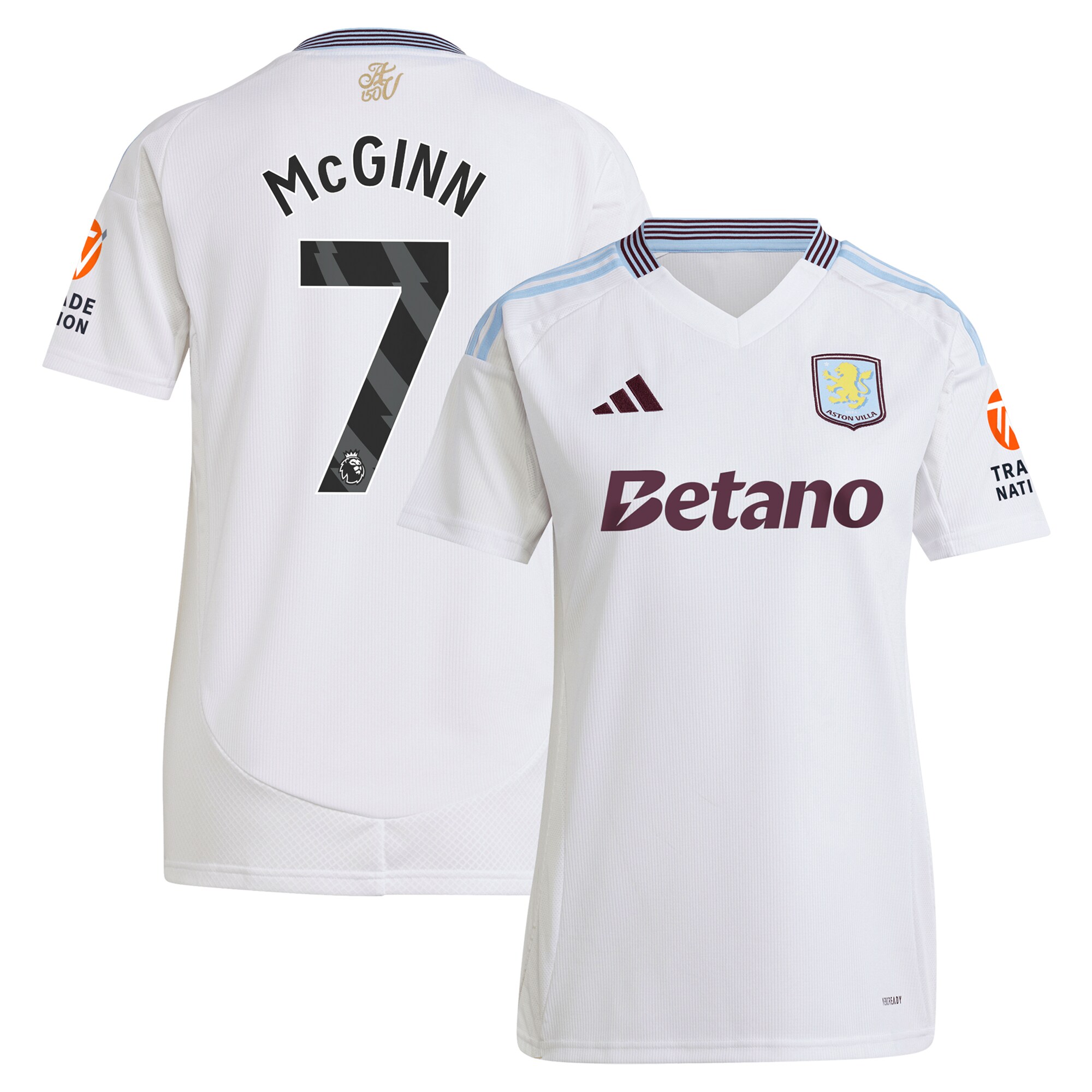 aston villa adidas away shirt 2024-25 – womens with mcginn 7 printing Collection | Official Aston Villa Jerseys for Fans