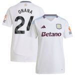 aston villa adidas away shirt 2024-25 – womens with onana 24 printing Collection | Official Aston Villa Jerseys for Fans