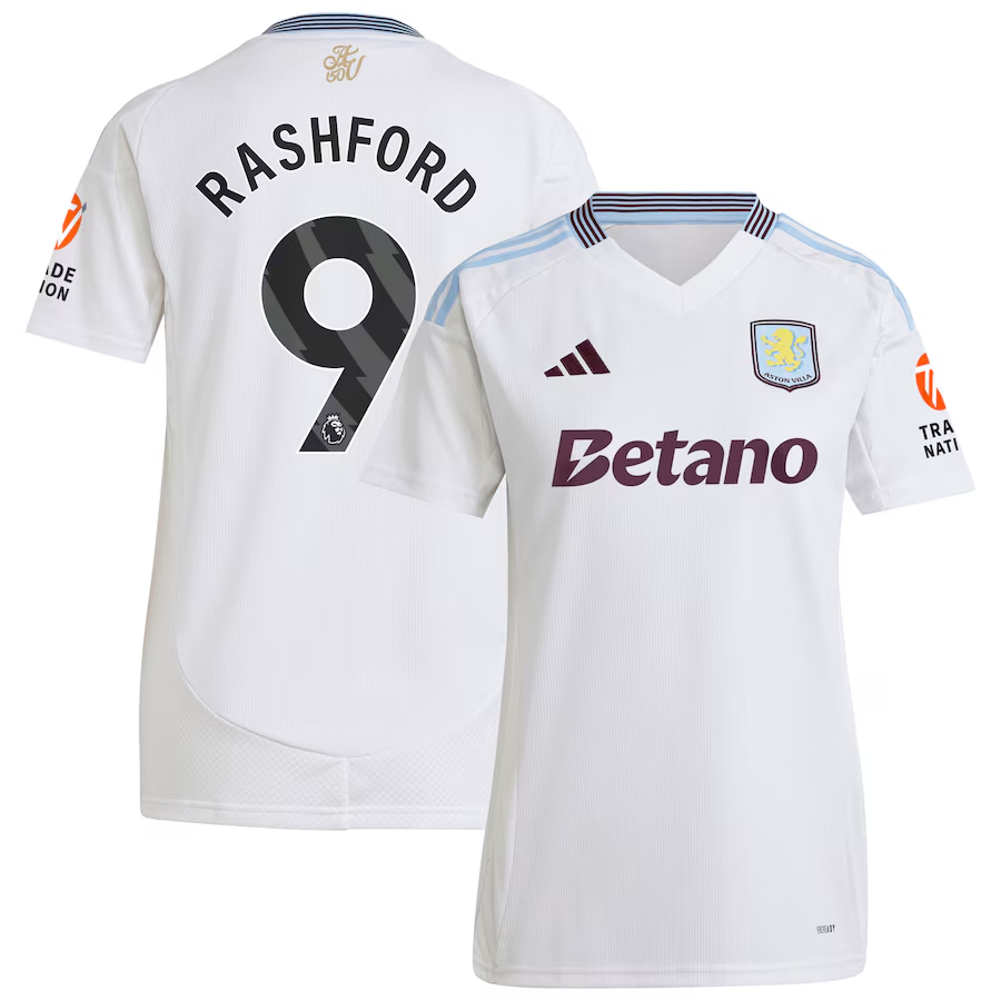 aston villa adidas away shirt 2024-25 – womens with rashford 9 printing Collection | Official Aston Villa Jerseys for Fans
