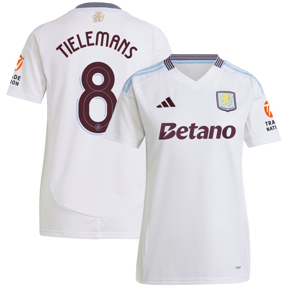 aston villa adidas away shirt 2024-25 – womens with tielemans 8 cup printing Collection | Official Aston Villa Jerseys for Fans