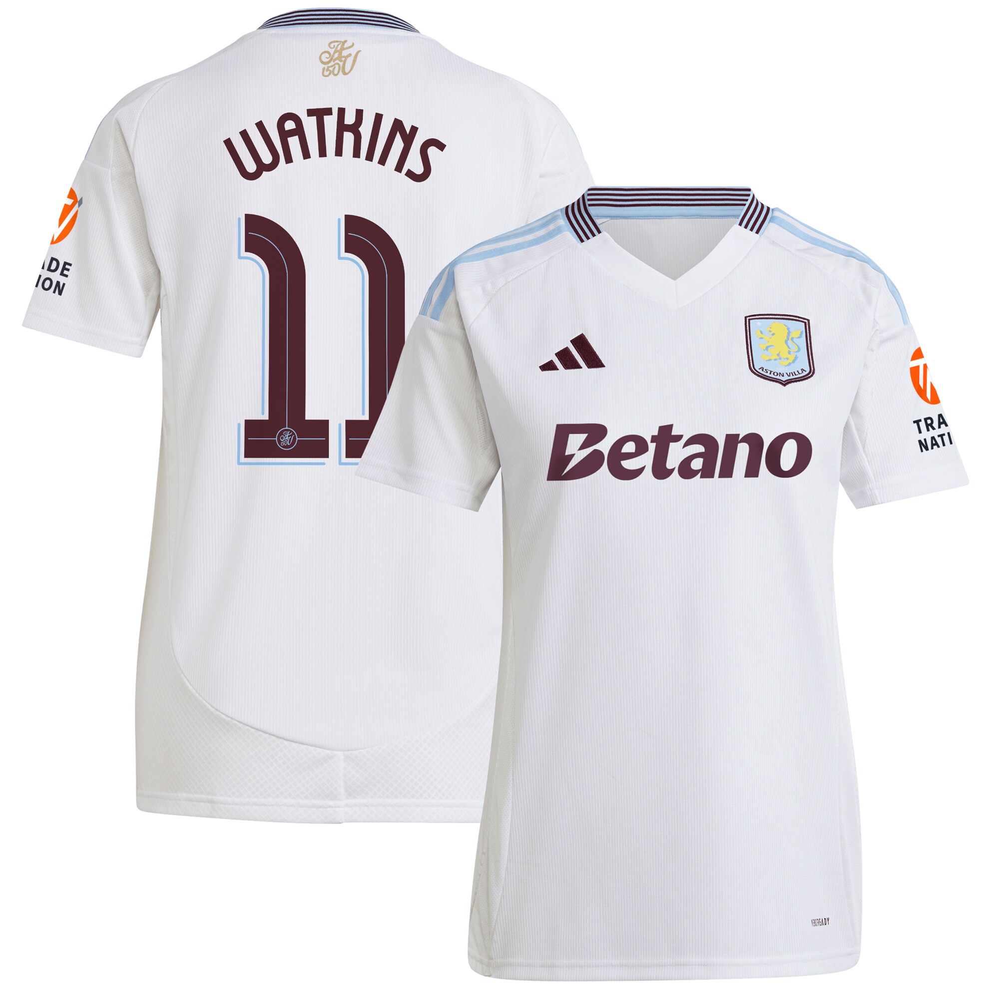 aston villa adidas away shirt 2024-25 – womens with watkins 11 cup printing Collection | Official Aston Villa Jerseys for Fans