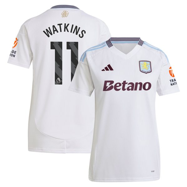 aston villa adidas away shirt 2024-25 – womens with watkins 11 printing Collection | Official Aston Villa Jerseys for Fans