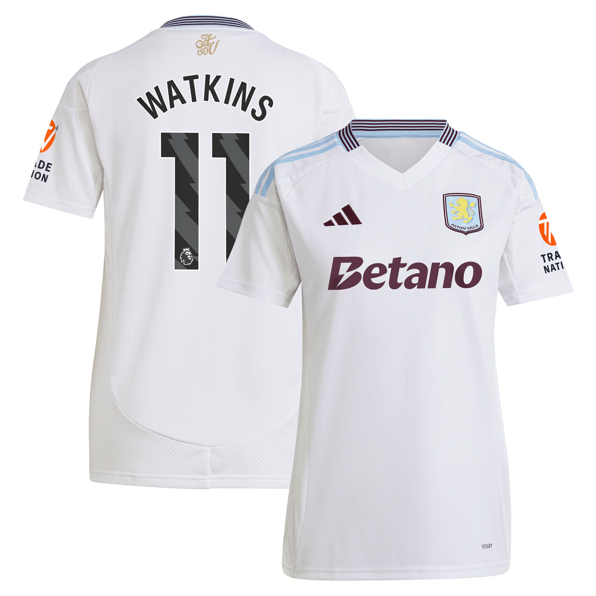 aston villa adidas away shirt 2024-25 – womens with watkins 11 printing Collection | Official Aston Villa Jerseys for Fans