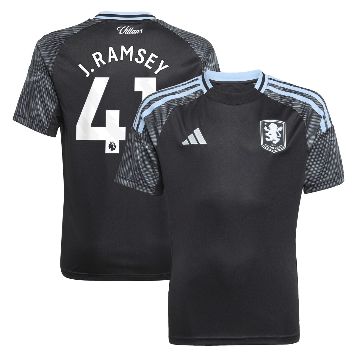aston villa adidas away shirt 2025-26 – kids with j. ramsey 41 printing Collection | Official Aston Villa Jerseys for Fans