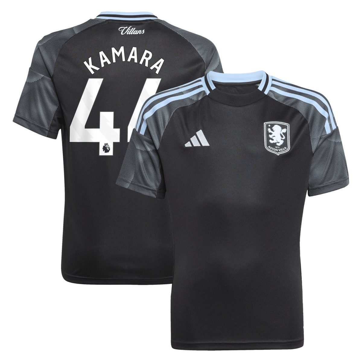 aston villa adidas away shirt 2025-26 – kids with kamara 44 printing Collection | Official Aston Villa Jerseys for Fans