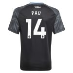 aston villa adidas away shirt 2025-26 – kids with pau 14 printing Collection | Official Aston Villa Jerseys for Fans