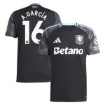 aston villa adidas away shirt 2025-26 with a.garcía 16 printing Collection | Official Aston Villa Jerseys for Fans