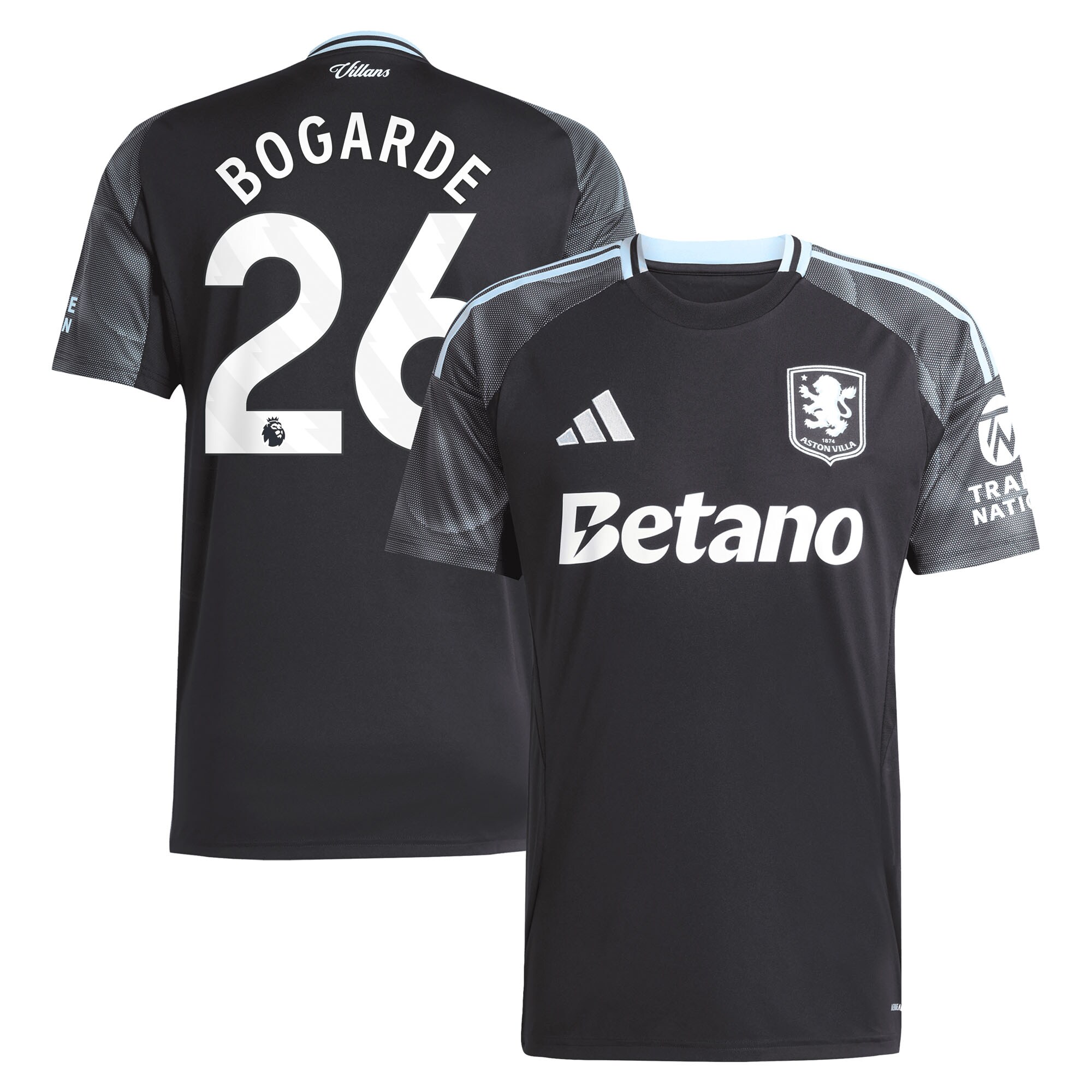 aston villa adidas away shirt 2025-26 with bogarde 26 printing Collection | Official Aston Villa Jerseys for Fans