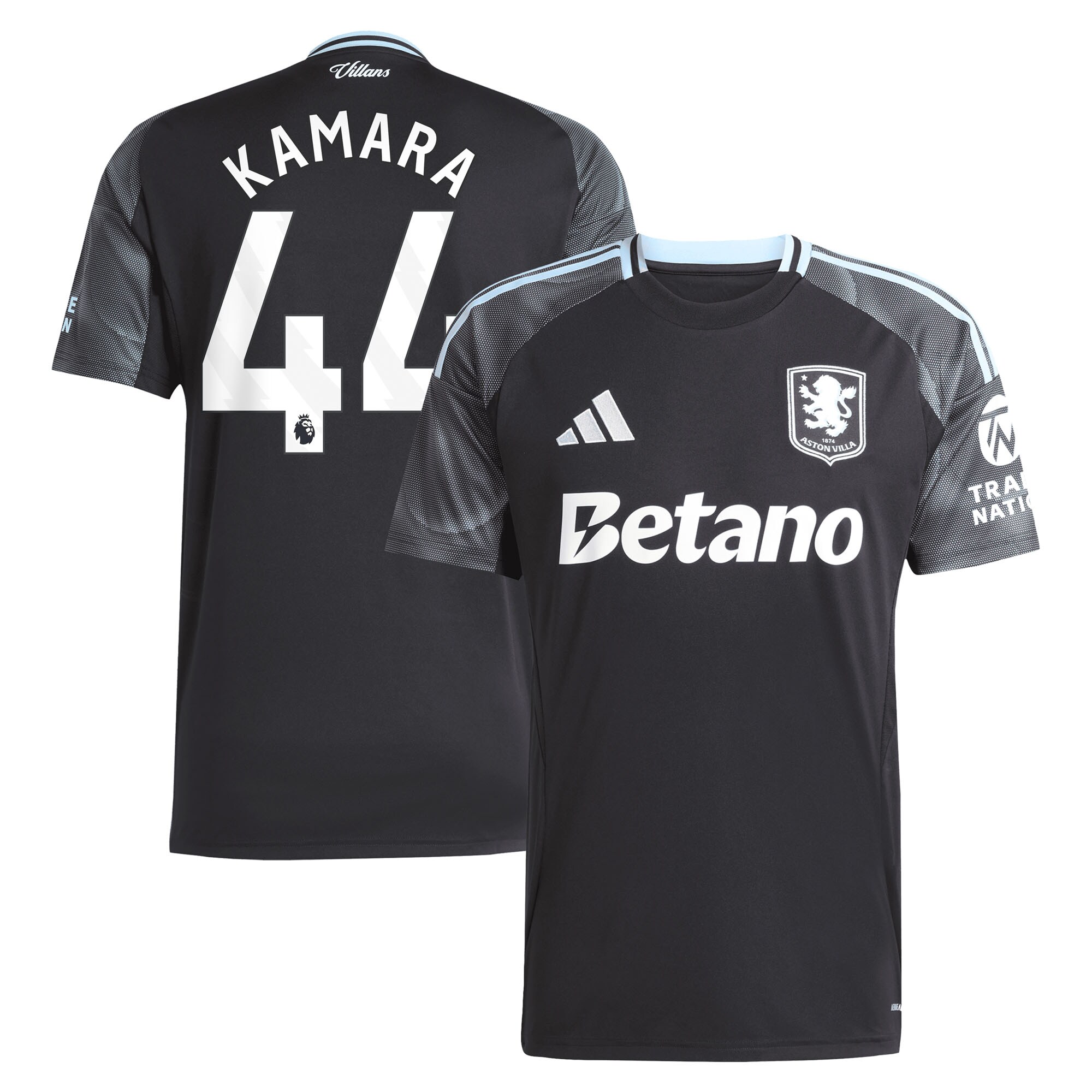 aston villa adidas away shirt 2025-26 with kamara 44 printing Collection | Official Aston Villa Jerseys for Fans