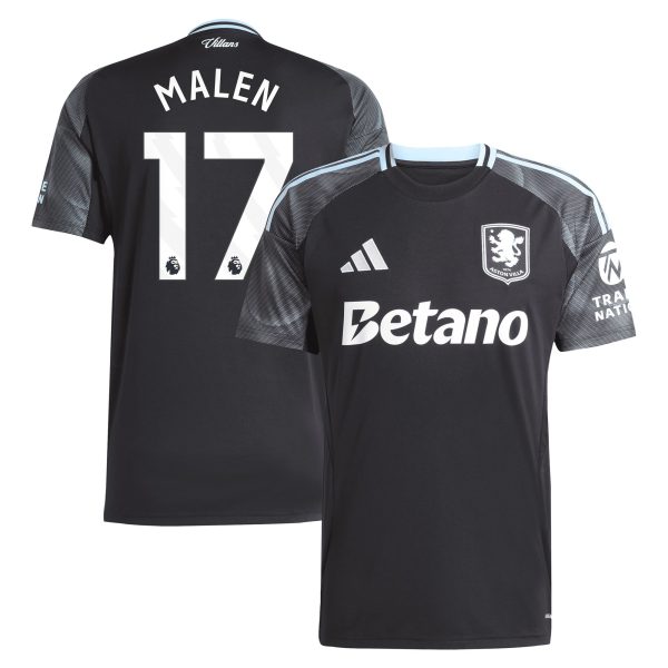 aston villa adidas away shirt 2025-26 with malen 17 printing Collection | Official Aston Villa Jerseys for Fans