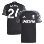 aston villa adidas away shirt 2025-26 with onana 24 printing Collection | Official Aston Villa Jerseys for Fans