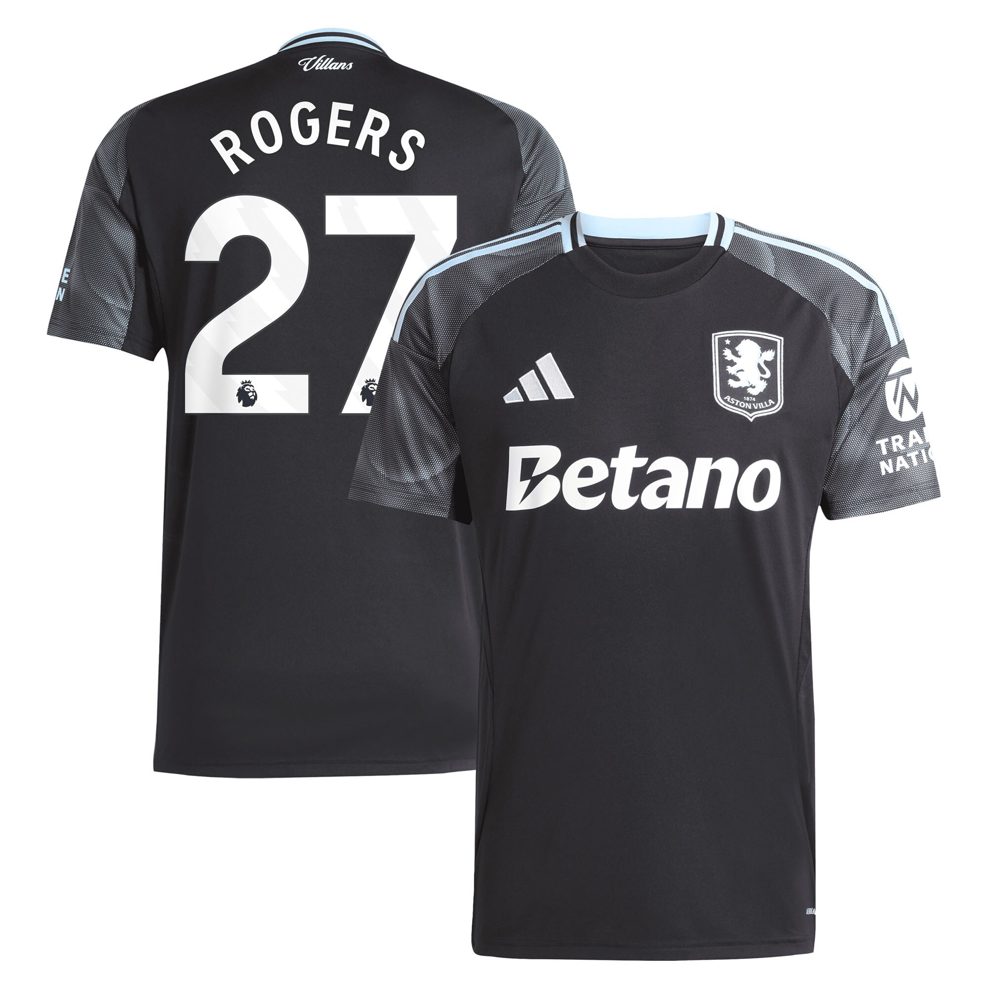 aston villa adidas away shirt 2025-26 with rogers 27 printing Collection | Official Aston Villa Jerseys for Fans