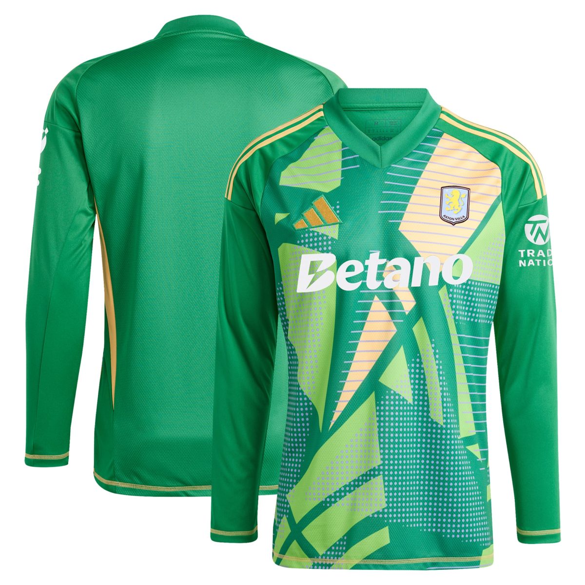 aston villa adidas goalkeeper shirt 2024-25 – long sleeve – 201964009 with custom printing Collection | Official Aston Villa Jerseys for Fans