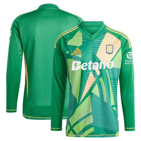 aston villa adidas goalkeeper shirt 2024-25 – long sleeve – 201964009 with custom printing Collection | Official Aston Villa Jerseys for Fans
