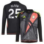 aston villa adidas goalkeeper shirt 2024-25 – long sleeve – kids with olsen 25 printing – 202029322 Collection | Official Aston Villa Jerseys for Fans