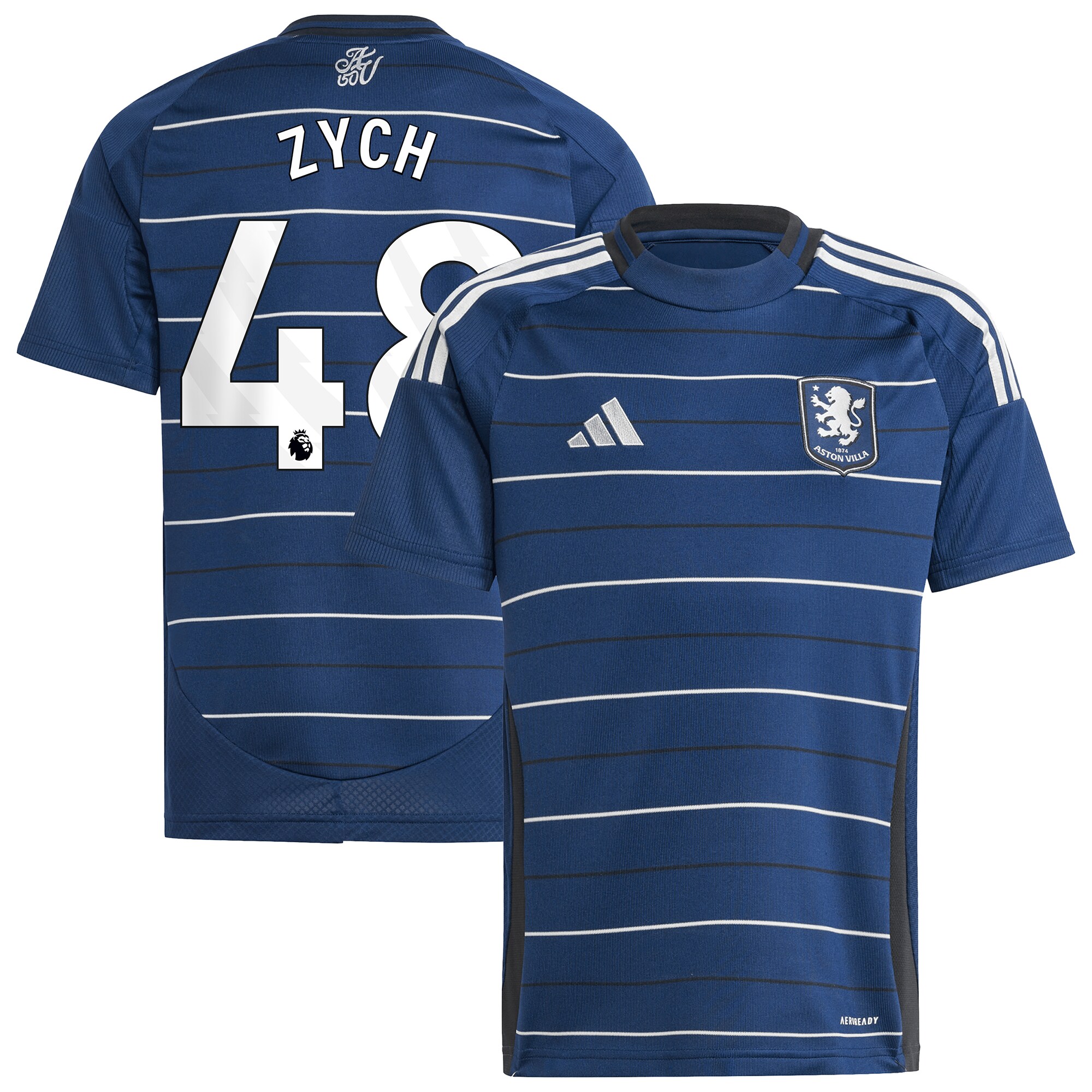 aston villa adidas goalkeeper shirt 2024-25 – long sleeve – kids with zych 48 printing – 202153095 Collection | Official Aston Villa Jerseys for Fans