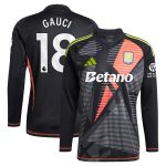 aston villa adidas goalkeeper shirt 2024-25 – long sleeve with gauci 18 printing – 202028940 Collection | Official Aston Villa Jerseys for Fans