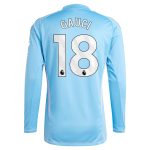 aston villa adidas goalkeeper shirt 2024-25 – long sleeve with gauci 18 printing – 202030982 Collection | Official Aston Villa Jerseys for Fans