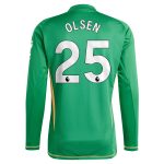 aston villa adidas goalkeeper shirt 2024-25 – long sleeve with olsen 25 printing Collection | Official Aston Villa Jerseys for Fans