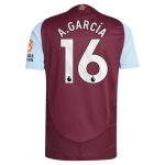 aston villa adidas home authentic shirt 2024-25 with a.garcía 16 printing Collection | Official Aston Villa Jerseys for Fans