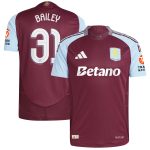 aston villa adidas home authentic shirt 2024-25 with bailey 31 cup printing Collection | Official Aston Villa Jerseys for Fans